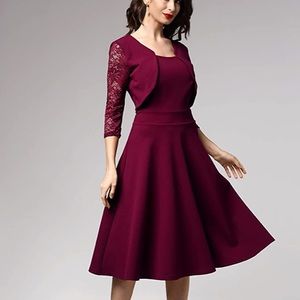 NWT Miusol | Vintage Square Neck Cocktail Dress